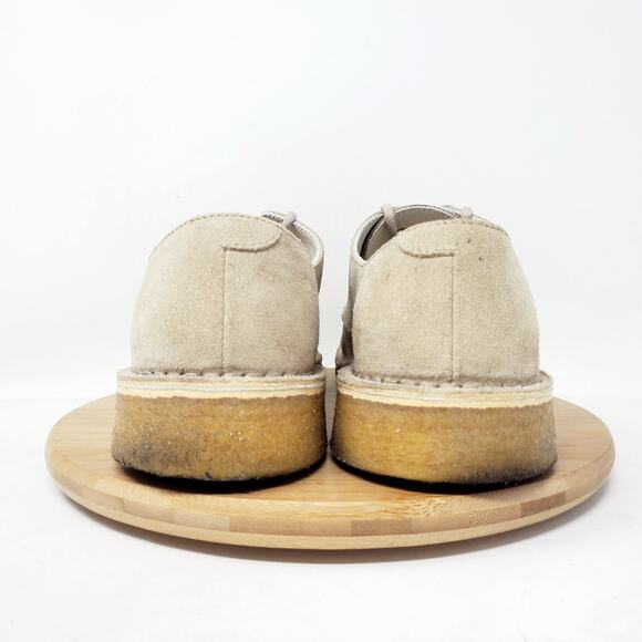 Clarks Originals Friya Point Shoes Womens 8.5 Sand Suede Crepe Sole Oxford Italy - Picture 8 of 12